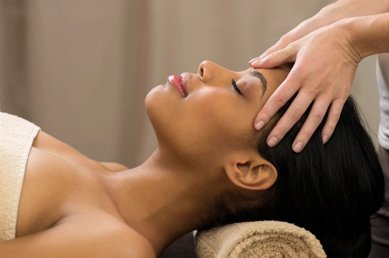 Illustrative massage photograph from our original website